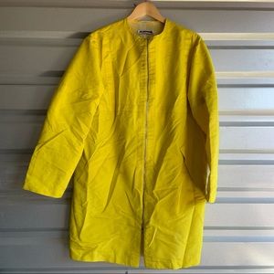 Jil sander yellow jacket dress